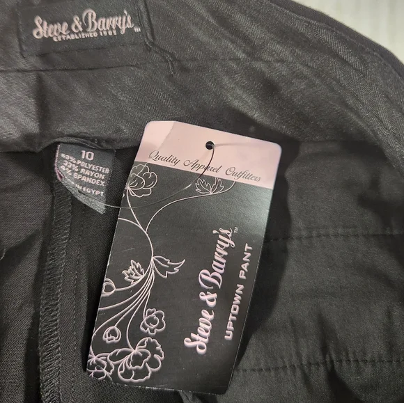 NWT Women's Steve & Barry's Uptown Low Rise Flare Leg Stretch Pants - Picture 4 of 9